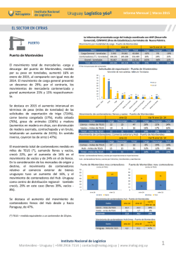 newsletter uruguay hub log&iacute;stico - marzo 2015