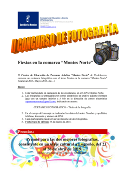 Fiestas en la comarca &ldquo;Montes Norte&rdquo;