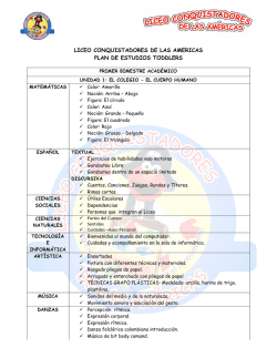liceo conquistadores de las americas plan de estudios toddlers
