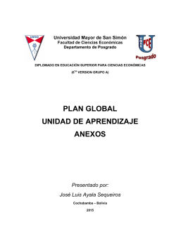 Jose Luis Ayala Sequeiros Plan global Secuencia