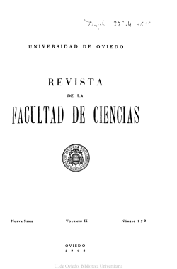 FACULTAD DE CIENCIAS - Repositorio de la Universidad de Oviedo