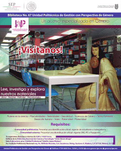cartel biblioteca - Género - Instituto Politécnico Nacional