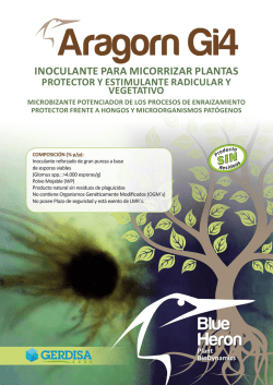 inoculante para micorrizar plantas protector y estimulante
