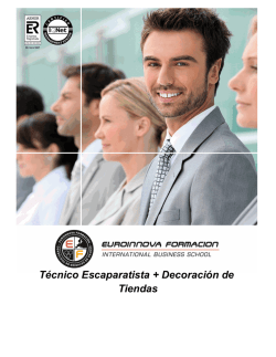 Técnico Escaparatista + Decoración de Tiendas