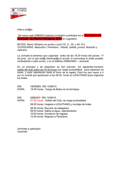 INFO. - Club Nautico de Navarra