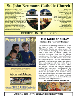 June 14, 2015 - Saint John Neumann Catholic Church