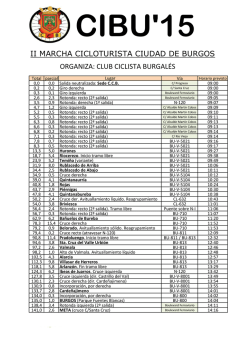 ii marcha cicloturista ciudad de burgos organiza: club ciclista burgal&eacute;s