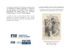 I would like to thank FIU for the generous support from the