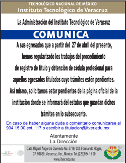 COMUNICA - Instituto Tecnológico de Veracruz