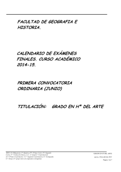 Grado en Historia del Arte - Facultad de Geografía e Historia