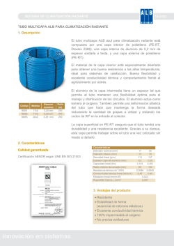 Catálogo tubo multicapa
