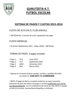 gurutzeta kt futbol escolar sistema de pagos y