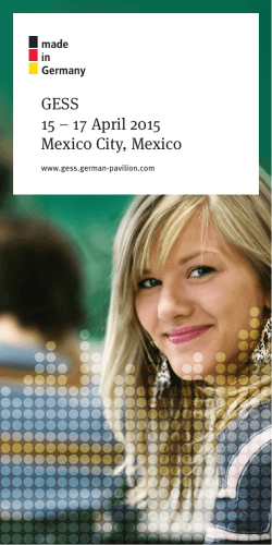 GESS 15 – 17 April 2015 Mexico City, Mexico