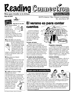 El verano es para contar cuentos