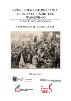 ix encuentro internacional de investigadores del franquismo