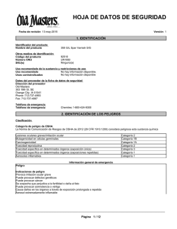 HOJA DE DATOS DE SEGURIDAD