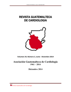 Texto Completo - Revista Guatemalteca de Cardiología
