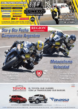 Motociclismo Velocidad Autodromo de La Pampa