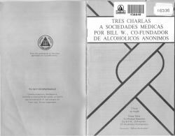 01536 tres charlas a sociedades medicas por bill w., co