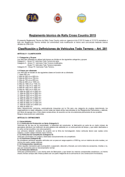 Reglamento Tecnico Rally CC Argentino 2015