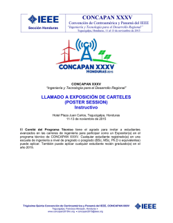 CONCAPAN XXXV - concapan 2015