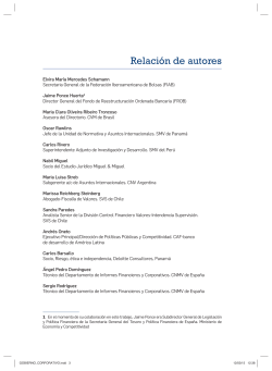 Relación de autores - Instituto Iberoamericano de Mercados de