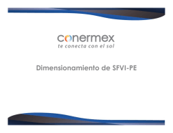 Dimensionamiento de SFVI-PE