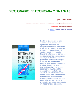 Diccionario Economía
