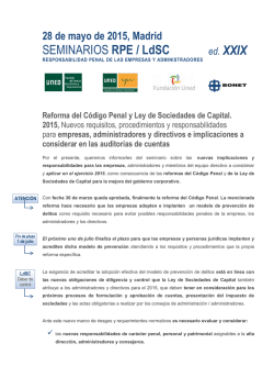SEMINARIOS RPE / LdSC ed. XXVIII