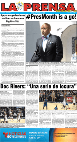 #PresMonth is a go! - La Prensa De San Antonio