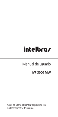 Manual de usuario IVP 3000 MW - 153.13 KB