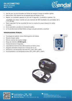 GLUCOMETRO - Kendal Import SAC