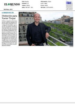 DistinciSn para Xavier Trepat
