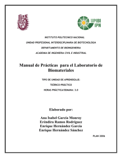 Manual de Pr&aacute;cticas para el Laboratorio de