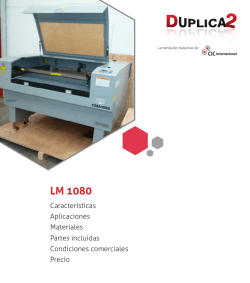 Catálogo Máquina Láser LM 1080