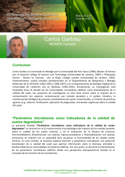 Carlos Garbisu - Condegres2015