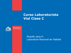 Curso Laboratorista Vial Clase C