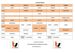HORARIO GUILLENA MAYO 2015