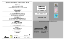 dpnchc seniors` services - Davenport Perth Neighbourhood and