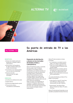 AlternA` tV - Eutelsat in the Americas