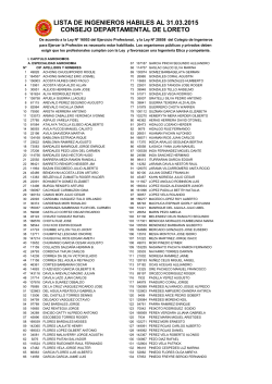 Lista de Ingenieros Habilitados 2015-03 - eventos del cip-cdl