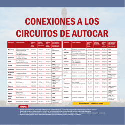 CONEXIONES A LOS CIRCUITOS DE AUTOCAR