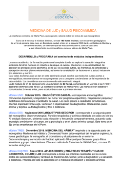 PROG. MEDICINA DE LUZ Y SALUD