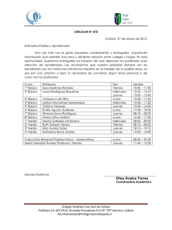 horario atenci&oacute;n apoderados