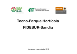 Tecno Parque Hortícola Tecno-Parque Hortícola FIDESUR Sandia