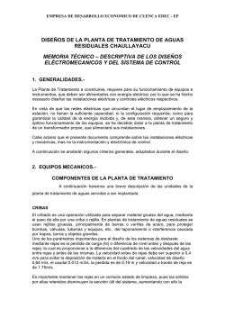 dise&ntilde;os de la planta de tratamiento de aguas residuales