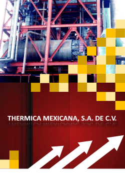catalogo completo en pdf - Thermica Mexicana SA de CV : : . INICIO