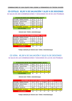 243 combinaciones posibles para dilucidad tres