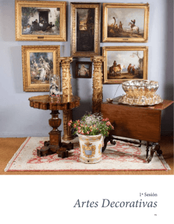 1ª Sesión artes decorativas