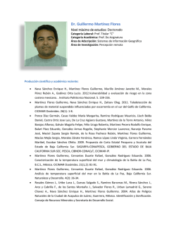 Dr. Guillermo Mart&iacute;nez Flores - Cicimar